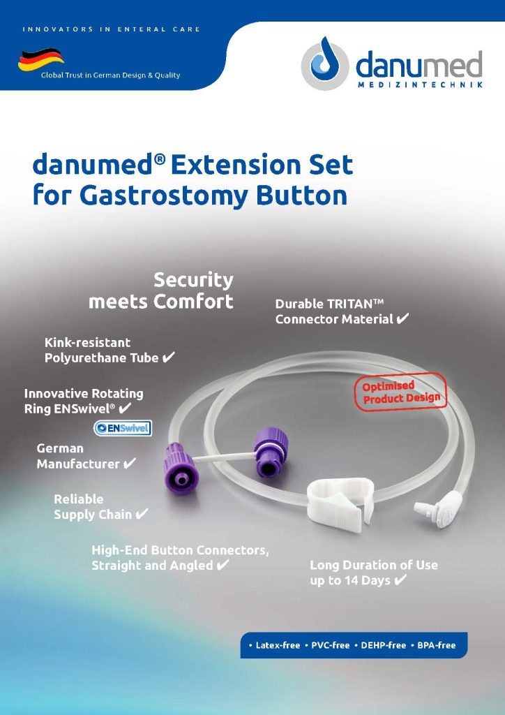 danumed® Extension Set for Gastrostomy Button